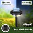 Kingsyard 8 Pack Solar Pathway Lights Outdoor Waterproof IP67, Bright Color Changing & Cool White LED Solar Lights for Outside Garden Yard Landscape Path Christmas Walkway Decor