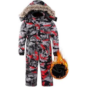 OHSNMAKSL Kid's Snowsuits Boys Ski Suits Jackets Girls Waterproof Coats Jumpsuits Winter Snowboarding Outdoor, 8