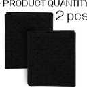 Pack of 2 Black Final Backing Cloth 7240'' Black Vinyl Fabric Cloth Primary Tufting Backing Fabric Non Slip with Plum Blossom Pattern Rug for Crafts Carpet Making Supplies