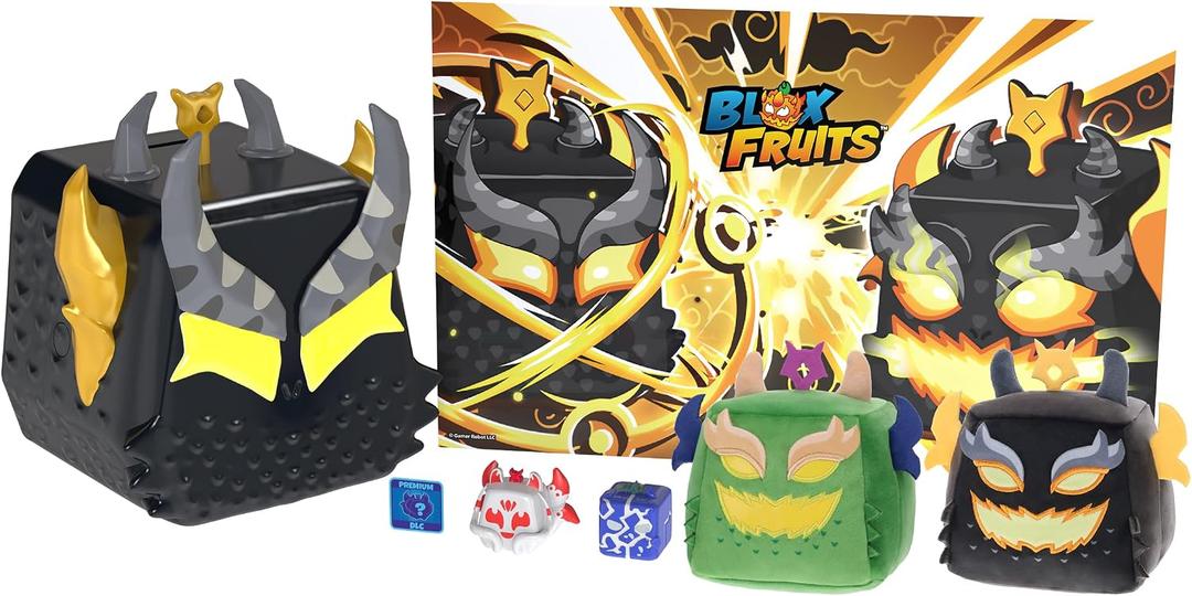 Blox Fruits Ember Dragon Storage Case Bundle Series 3 Plush Toys, Exclusive Minifigures, Poster Includes DLC Code Officially Licensed Collector Set by PhatMojo