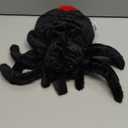 Plush Spider Stuffed Animal Toy, Soft 10 inch Kawaii Halloween Plush Spider Stuffed Toys Decorations Cuddle Gift for Kids and Adults (Black)