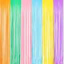 Pastel Tinsel Curtain Party Backdrop - GREATRIL Pastel Color Foil Fringe Curtain Photo Booth Streamers for Birthdays Easter Baby Bride Shower Unicorn Girls Party Decorations