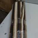 Infinity Stripe Rug 24"x72" brown/beige/black/white