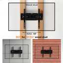 50 55 65 inch TV Wall Mount for 32-65 inch TVs, Full Motion Wall Mount TV Bracket with Articulating Dual Arms, Swivel Tilt Extension, Max VESA 400x400mm, Fits 12" 16" Wood Studs up to 77 lbs