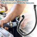 Radiator Hose Heater Hose Radiator Outlet Hose Pipe for BMW X3 2006 No.64213400417 Rubber Coolant Hose Black 1 Pc