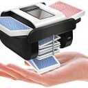 Automatic Card Shuffler Machine - 1-2 Decks Low Noise Shuffler, Rechargeable & Portable, One Press Shuffling, Automatic Card Shuffler for Texas Hold'em, Skip-Bo, Poker, UNO, Phase 10