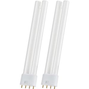 GRONGU 2G11 18W Replacement Bulbs with 4 Pin Base, H-Shaped Twin Tube Light Bulb Fit for Indoor Outdoor 18W Appliance Light Lamps, 2 Packs