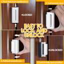 Home Security Door Lock Door Reinforcement Lock Door Locks for Kids Safety Flip Door Lock Latch Childproof Night Lock Door Security Front Door Child Safety Lock High Security Locks for Doors Inside