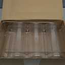 Set of 2 Stackable Tabletop Wine Rack, Free-Standing Counter Top Water Bottle Storage Organizer, Plastic Wine Rack for Kitchen Countertop, Cabinet and Fridge Organization, 3-Bottle 2 Packs