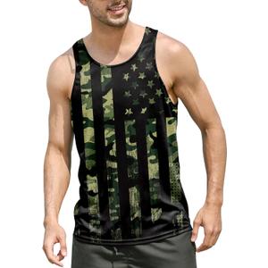 Goodstoworld Mens 3D Tank Top Novelty Graphic Breathable Quick Dry Sleeveless Beach Shirt S-4XL (XXL)