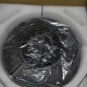 Crystal Ceiling Fan with Light, 19.29" Black Bladeless Ceiling Fan, 19.69 inches