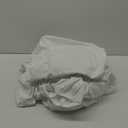 Amazon Basics Soft, Comfortable Queen Size Bed Sheets, Deluxe Microfiber, 4-Piece, Bright White Striped