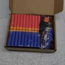 Banvih 2 Pack Mini Blaster Guns for Nerf, Christmas Stocking Stuffers for Kids, Small Toys Pistols for Boys Toddlers Ages 3-5 5-7 8-12 Year Olds Birthday Gifts - 20 Refill Foam Darts and 2 Wristbands