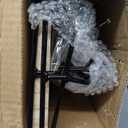 Earring Display for Vendors 6 Tier 42 Hooks Wood Earring Display Rack Holder for Earrings Necklaces Rings Bracelets Keychains (Black)