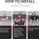 Banyaa Jar Opener Bottle Opener for Seniors with Arthritis - Under Cabinet Jar Opener for Weak Hands, Rotary Lid Opener, Easy Twist-Off Lids for Jars & Bottles, Original Kitchen Gadgets (Black)