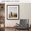 MCS Studio Gallery 20x24 Matted Poster Frame with 16x20 Picture Display, Black Woodgrain Engineered Wood Vertical & Horizontal Wall Hanging Large Picture Frame for Photos, Posters & Art Prints (1-Pack)