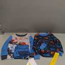Hot Wheels 4 Piece Boys Pajama Set - Long Sleeve Shirt & Pants Soft Tight Fit PJs, Kids Toddler Sleepwear - Official License, 4, Blue