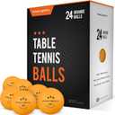 PRO-SPIN Ping Pong Balls - 3-Star Premium Orange Table Tennis Balls | High-Performance 40+ ABS Professional Quality | Ultimate Durability for Indoor & Outdoor Ping Pong Tables (Pack of 24)