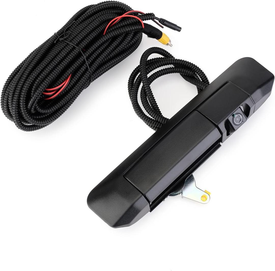 Tailgate Handle Backup Camera Compatible with 2005-2015 Toyota Tacoma Rear View Reverse Camera Handle Tailgate Lock RCA Connector
