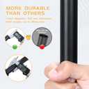 1 Inch Black Curtain Rods for windows,Heavy Duty Curtain Rods for Windows 66 to 120 Inch,Standard Decorative Window Curtain Rod Set with Brackets for bathroom Kitchen Bedroom Window,