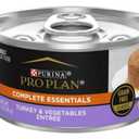 Pro Plan Complete Essentials Adult Turkey & Vegetables Entrée Slices In Gravy Wet Dog Food, 2 packs Best By January 2027 +  Purina Fancy Feast Limited Ingredient Cat Treats, Savory Cravings Salmon Flavor - 3 oz. Box Best By Feb. 2026 + Purina Pro Plan Complete Essentials Adult Grain Free Turkey and Vegetable Entree Classic Canned Cat Food 3 oz. Best Sept. 2026