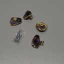 Amethyst Drawer Cabinet Knobs Purple Crystal Stone Knobs Handles Gold Plated Gemstone Cupboard Pulls Decorative for Home Office 4 Pack