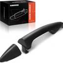 A-Premium Front or Rear Passenger Side Exterior Door Handle Compatible with Hyundai Accent 2012-2017, Primed Black, Replace# 826611R000