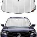 Pigenius Windshield Sun Shade for Honda Pilot 2023-2025. Full Coverage Rearview Mirror Shade for Ultimate Protection
