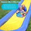 Inflatable Boogy Boards for Beach Travel Toys, 30 Cavas Slip Slide Water Park Body Surfing Board with Handles, Summer Fun Water Pool Game Toys for Kids 4,8,12 Ages, Large