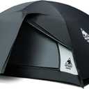 OneTigris Stella 4 Season Camping Tent Backpacking 2 Person Waterproof Lightweight Easy Setup Instant 3000mm Waterproof Rating Outdoor Hiking Tent (Black)
