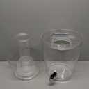 CreativeWare Beverage Dispenser with Ice Cylinder and Fruit Infuser, 3 Gallon, Clear