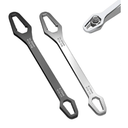 KEWAYO 2 Piece Adjustable Wrench Set 822mm Self Tightening Double Ended for Plumbing Automotive DIY