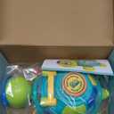 ToddlerCley Musical Turtle Baby Toys 6-12 Months, Bilingual Educational Crawling Toys 7 8 9 10 Months, Light up Infants Tummy Toy with Sound, Number, Letters, Gifts Present for Baby 4 5 6 12 Month (Green)