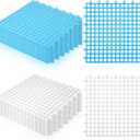 11.8'' Interlocking Floor Tiles Bulk 30 pcs, 3 x 10 ft Drainage Pool Flooring Mats Swimming Pool Non Slip Splicing Waterproof Splash Matting Mesh Doormat Roll Modular Interlocking Cushion Water Drain