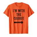 Funny I'm with The Carrot Halloween Costume Mens Womens Kids T-Shirt , Size L