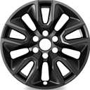 TangMiGe 4-Pack Wheel Skins Compatible with Chevrolet Silverado 1500 2019-2024, Chevy Tahoe 2021-2023, Chevy Suburban 2021-2024, 20 inch 20" Alloy Wheel, Wheel Cover (Black)
