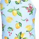 Girls Two Piece Swimming Costume Kids Girls 2 Piece Swimsuit Hawaiian Swimwear for Girls Tankini 5-6Years