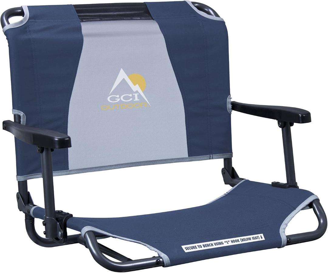 GCI Outdoor Comfort Chair and Stadium Seat, Big Comfort Stadium Chair, Armrests