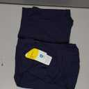 Latuza Women’s Pajamas Pleated Loungewear Top and Capris Pjs Set M Navy