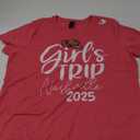 Girls Trip Nashville 2025 Bachelorette Cowboy Travel T-Shirt, XL, Red