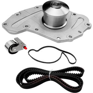 Engine Timing Belt Kit with Water Pump | Compatible with 2005-2010 Chrysler, Dodge & Volkswagen Vehicles 3.5L 4.0L V6 SOHC 24 VALVE Engine | Replaces# TS26295A, TBK295L