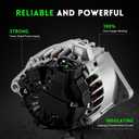 110A Alternator L4 1.6L Replacement for Kia Soul 2012-2016, Forte Koup 2014-2016, Forte5 2015-2016, Rio 2014-2017, for Hyundai Veloster 2013-2017, Replace 373002B760RU, 37300-2B760, 11609