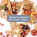 Totally Bamboo Destination California State Shaped Cutting Board, Charcuterie and Cheese Serving Board  California Gift for Home Dcor or Everyday Kitchen Use