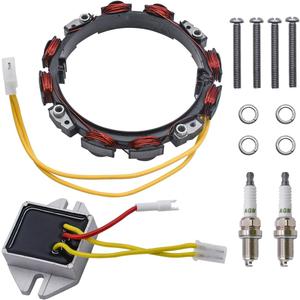 592830 Alternator with 394890 Voltage Regulator Fit for 10-16 Amp Alternator for John D LG6913188 MIU12 96458 691064 393295 845907 394890 797375 JD GT235 LT166 D150 D155 D160 Lawn Mower