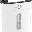 Bonsen 10-Sheet Cross Cut Paper Shredder for Home Office, P-4, Portable Handle, 4 Gallons Bin, Paper and Credit Card Shredder, White (S3201-W New Version)