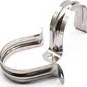 Nge 2.5inch Rigid Pipe Strap Clamp Two Hole Strap U Bracket Tube Clip Stainless Steel Heavy Duty Pipe Fasten Holder Secures Conduit, 10Pcs(76mm)