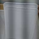 Stackable Plastic Storage Bins with Lids,Container to Organize Shoes and Crafts on Closet Shelves,Garage, Totes, Tubs Boxes Organizing 4 Pack (N-4XXL)