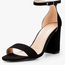 COASIS Women's Chunky Block Heels Open Toe Ankle Strap 3.5 Inch Heeled Sandals, Size 8.5