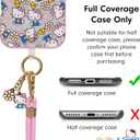 Sonix x Sanrio | Crossbody Phone Strap with Charms | Adjustable, Universal Cell Phone Rope Strap Lanyard | Pink Cord | Hello Kitty Pink Bows