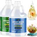 TAKIMO 1 Gallon Crystal Clear Resin Kit, No Bubble & Not Yellowing Epoxy Resin for Coating, Casting, Table Top, DIY, Bar Top, River Tables, Resin Art, Wood with High Gloss Finish
